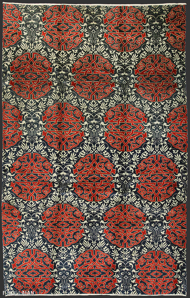 A Vintage Semi-Antique Turkish Turk Decò Carpet n°:28120436